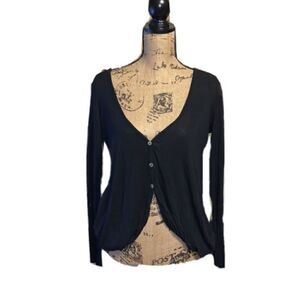 Zinga black open back top size S